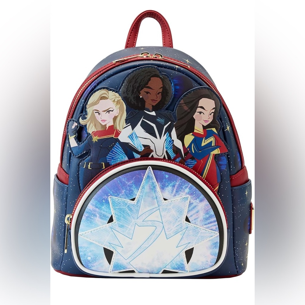 MARVELS GLOW IN THE DARK LOUNGEFLY BACKPACK NEW & FUNKO MYSTERY GIFT